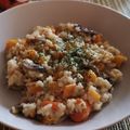 El cooksnap de Alberto Aragon cuando hizo Arroz meloso con calabaza.