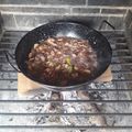 El cooksnap de Raquel Muñiz cuando hizo Cerdo con champiñones al vino tinto.
