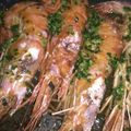 El cooksnap de Merche Ortega cuando hizo Gambas a la plancha con ajo y perejil.