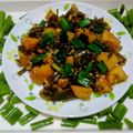 Vandana Johri का कुकस्नैप जब उन्होंने हरे प्याज़ की सब्जी (spring onion sabji recipe in Hindi) बनाया था।