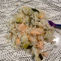 Cooksnap de Au Rèl sur la recette Poêlée de riz courgette saumon au lait de coco/ citron/ gingembre