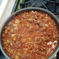 El cooksnap de Estefanía Félix cuando hizo Entomatado de carne molida.