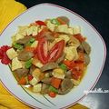 Cooksnap dari ayunabillarumaropen untuk resep Tumisan Pedas Tahu, Bakso, Daun Melinjo