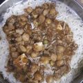 Gorvi tyagi का कुकस्नैप जब उन्होंने छोले चावल (chole chawal recipe in Hindi) बनाया था।