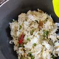 Pinky Jain's cooksnap of when they made Onion Green Peas Pulao with leftover Rice.