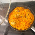 El cooksnap de Esther Vielba cuando hizo Paella de pollo y alcachofas.