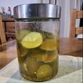 El cooksnap de Verónica Greco cuando hizo Pepinos encurtidos en vinagre y agridulces.
