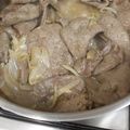 El cooksnap de Yolanda Zubiaur Gil cuando hizo Hígado y pulmón de cerdo encebollado.