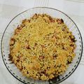 El cooksnap de claudia brintrup cuando hizo Tarta crumble de ruibarbo y fresas.