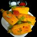 El cooksnap de Arya Paradkar cuando hizo Choclos con manteca de queso azul 💙 🌽.