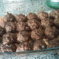 El cooksnap de Karmen cuando hizo Bolitas de berenjena y queso (en horno).