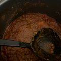 El cooksnap de Arnaldo Valdes cuando hizo Sopa de lentejas.