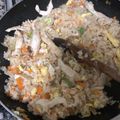 El cooksnap de Claudia Di Cola cuando hizo Arroz frito o arroz chino.