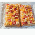El cooksnap de Mari Paz Antequera cuando hizo Banda de crema pastelera y frutas (sin gluten).