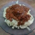 El cooksnap de Lucy Sempaii cuando hizo Spaghetti con salsa de tomate y albóndigas.