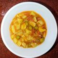 Reena Jindal's cooksnap of when they made Aloo Matar ki sabji.