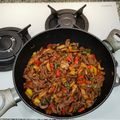 El cooksnap de Jose Manuel Vanesa Guillen cuando hizo Ternera con champiñones en salsa de ostras.