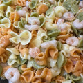 El cooksnap de astrid badia cuando hizo Pasta multicolor con gambas.