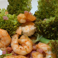 El cooksnap de Celeste Gámez cuando hizo Brócoli con gambones y taquitos de jamón (receta keto).