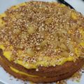 El cooksnap de Rafricana cuando hizo Bizcocho de crema, manzana a la canela y almendras sin gluten.