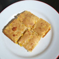 El cooksnap de Sofía Furtado cuando hizo Fainá de choclo y queso.