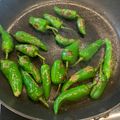 Bob's cooksnap of when they made Padrón peppers.