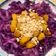 El cooksnap de Amaro cuando hizo Ensalada tibia de lombarda con manzana caramelizada y pistachos.