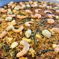 El cooksnap de Marieta cuando hizo Paella de calamar con alcachofas, ajos tiernos y trigueros 🦑 🥘.