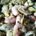 El cooksnap de Carmeta cuando hizo Alcachofas con gambas, genial para dieta.