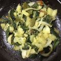 El cooksnap de Enrique Salmerón cuando hizo Rajas con papas.