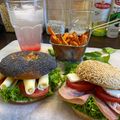 Lóránt Bikszády Cooksnap-ja, amikor elkészítette a(z) Krémsajtos bagel édesburgonyával receptet.