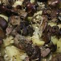 Mónika69 Cooksnap-ja, amikor elkészítette a(z) Tepsis csirkemáj, krumplival receptet.