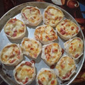 El cooksnap de Kharla Lizarraga cuando hizo Canastitas de jamón y queso 🧀.