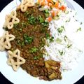 Naila Asif's cooksnap of when they made Sabut Masoor daal with rice.