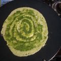 Geeta Godhiwala's cooksnap of when they made Moong Spinach Dosa.