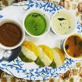 Sarita Srivastava's cooksnap of when they made Tiranga Rava Idli.