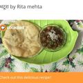 Rita mehta का कुकस्नैप जब उन्होंने छोले भटूरे (chole bhature recipe in Hindi) बनाया था।