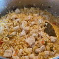 El cooksnap de Gabriel Palacios Moulergues cuando hizo Fideos guisados con pollo.