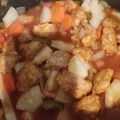El cooksnap de David cuando hizo Cerdo agridulce estilo chino.