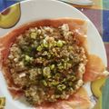 El cooksnap de Laura cuando hizo Arroz integral con quinoa roja, jamón serrano y ajetes 😋.
