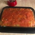 El cooksnap de Maricarmen Meza cuando hizo Pastelon de berenjenas rellenas de arrozy carne.