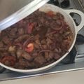 El cooksnap de Aura Cardenas cuando hizo Lomo saltado.