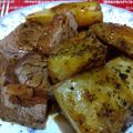 El cooksnap de Alicia Floranoff cuando hizo Vacío al horno en bolsa sabor vino, con papas.