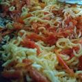 Shaheen,s cooking's cooksnap of when they made Macaroni with Chicken and pasta😋.