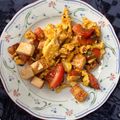 madhvi thakur's cooksnap of when they made Stir-fried Tomato, Tofu & Egg.