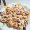 El cooksnap de César Gutierrez cuando hizo Arroz con pollo y almejas.