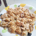 El cooksnap de César Gutierrez cuando hizo Arroz con pollo y almejas.