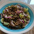 Cooksnap από Takis Tsirtsonis στη συνταγή Σαλάτα από φακές (με αγγούρι, ραπανάκια και κρεμμύδι)