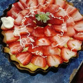 El cooksnap de Nati Pistan cuando hizo Tarta de frutillas y crema pastelera.