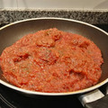 El cooksnap de Lola Kaltzada cuando hizo Salsa boloñesa casera.